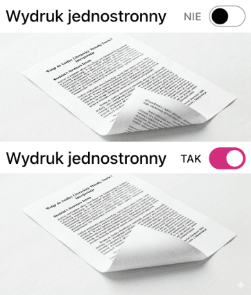 Wydruk jednostronny